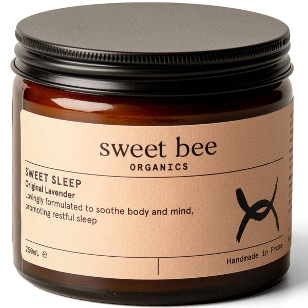 Sweet Bee Organics Magnesium Butter for Sleep - Relaxing Magnesium Cream for Restless Legs - Sweet Sleep Magnesium Butter to Soothe Body Mind & Well Being - Magnesium Body Butter Lavender Scent