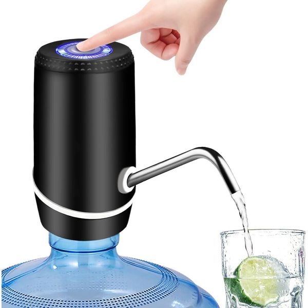 Electric Water Pump for 5 Gallon Jug with Switch and USB Charging