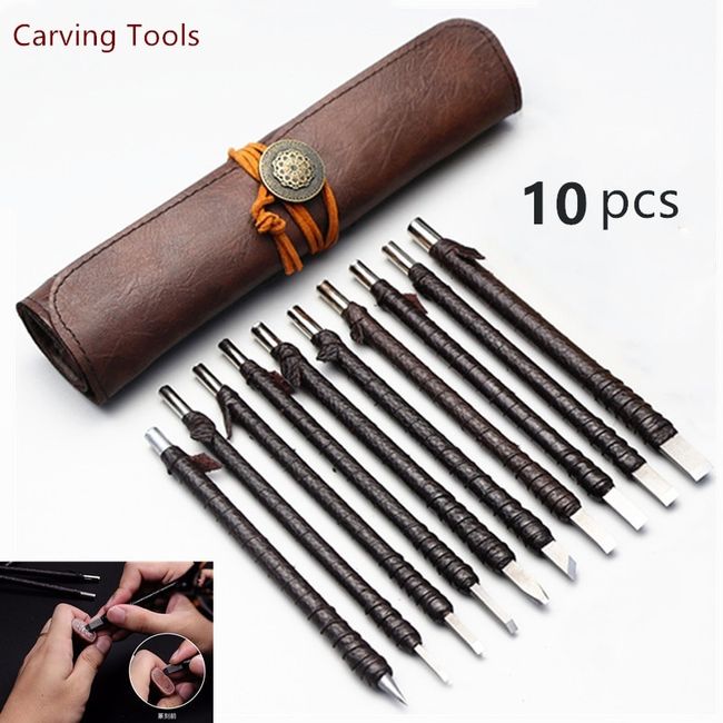 Stone Carving Set Stone Engraving Tools Stone Carving Chisel Set Seal  Engraving Kit Seal Cutting Knife Set Tungsten Carbide Knife 