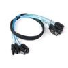 ADCAUDX SATA-III Cable: 0.5M, 4Pcs/Set - SATA 6Gbps - HDD/SSD Data Cable for Server, Bitcoin Computer, Raid (1.6FT)