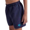 Arena Jungen Boys' Beach Boxer Solid Swim Trunks, Navy-Turquoise, 152 EU