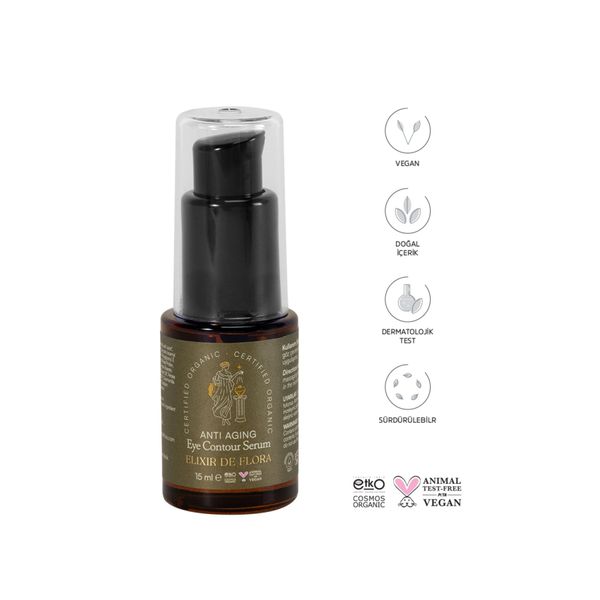 Vegan, Doğal & Organik Göz Çevresi Anti Aging Serum 15 ml