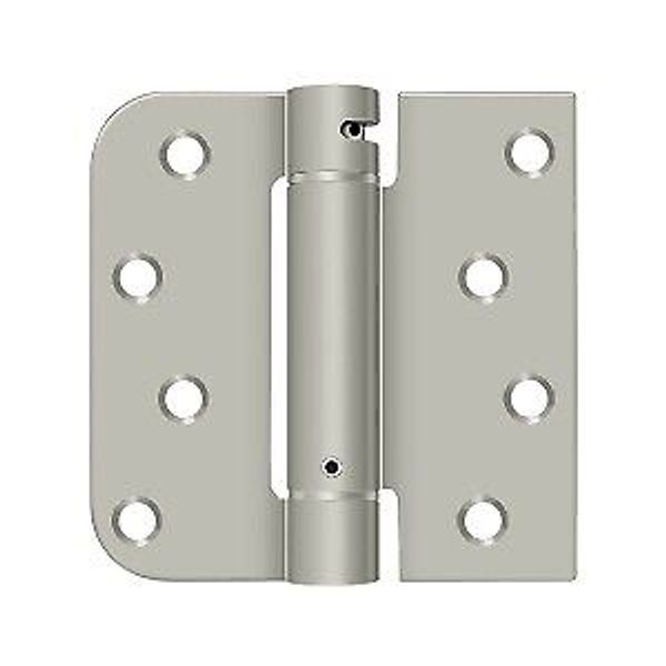 Deltana DSH4SR515-LH 5/8 UL Listed Mortise Spring Hinge W/Square Nickel