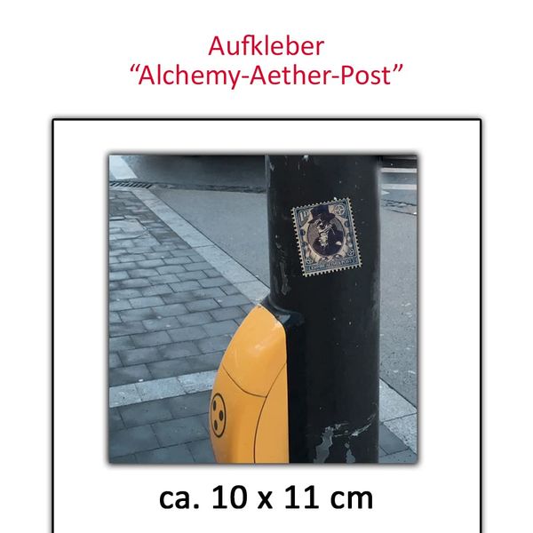 chemstickattack Gothic Aufkleber Empire Aether Post Sticker ca. 11x10 cm