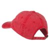 Nebraska State Map Embroidered Washed Cotton Cap - Red OSFM