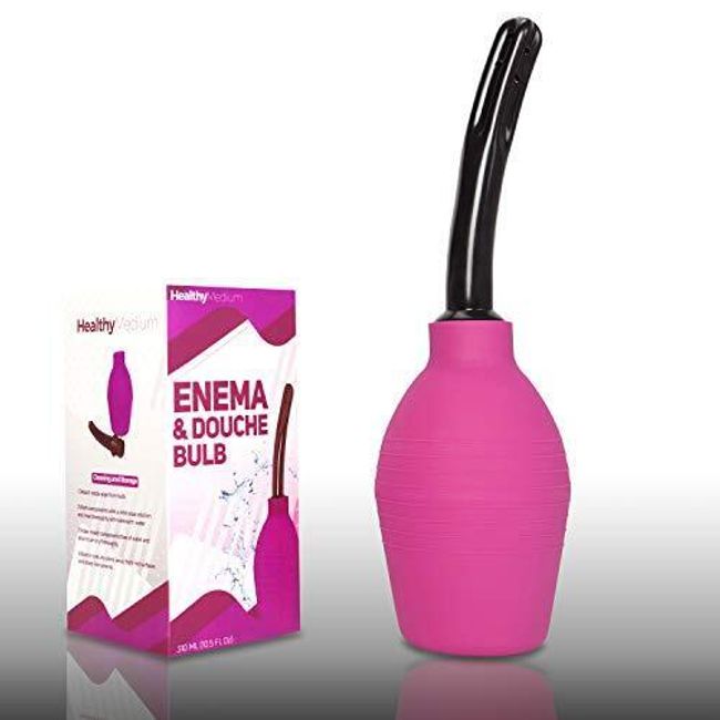 Enema Bulb for Men or Women - Douche Cleaner - 310 ml Capacity Purple Color