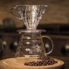 Hario VD-02T 1-Piece Plastic Coffee Dripper, Clear