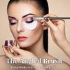 2 Piece Angled Eyebrow Brush, Eye Brow Tint Brush Flat with Angled Tip Eyeshadow Brushes Eye Makeup Brush