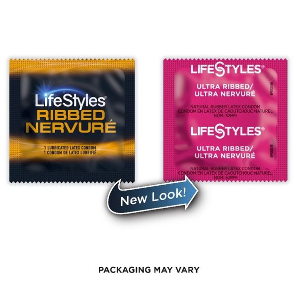 50 CT LifeStyles Ultra Ribbed Condoms