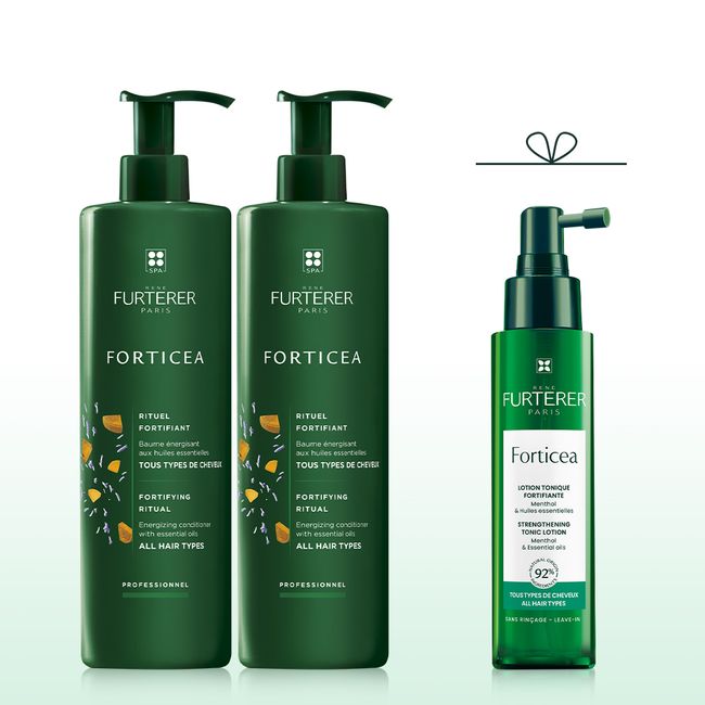 [Rene Furterer] Porticia Scalp &amp; Hair Strengthening Conditioner 600ml Duo (+ Free Porticia Serum 100ml)