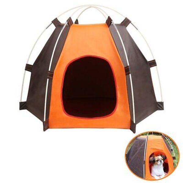 Portable Pet Camping Tent Outdoor Play Tent House for Dogs Cats Puppy Kitty -...