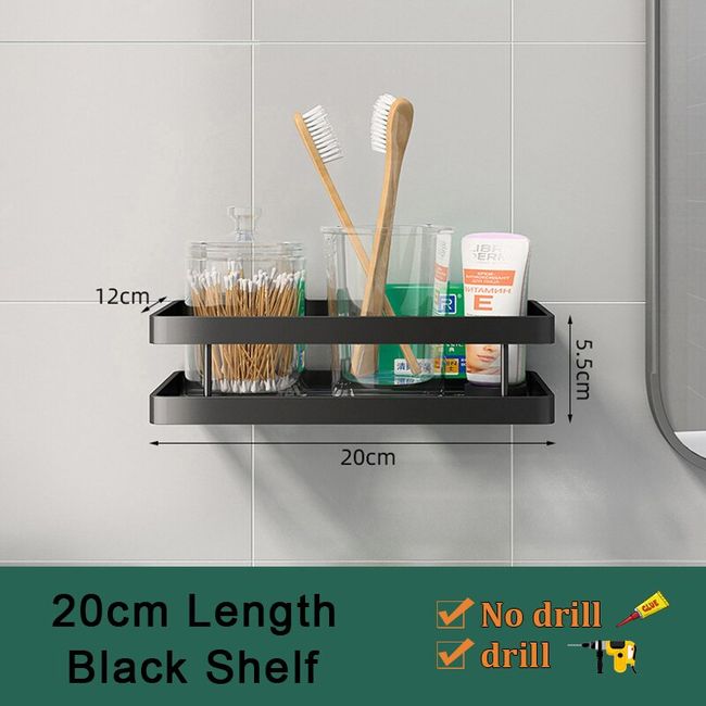 Bathroom Shelves No-drill Corner Shelf Shower Storage Rack Holder Toil –  everythinghomefinds