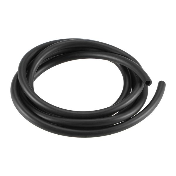 sourcing map Lubricating Oil Hose, 4mm(5/32") ID x 7mm(9/32") OD 4.92Ft/1.5M Rubber Water Hose Pipe Tubing Black