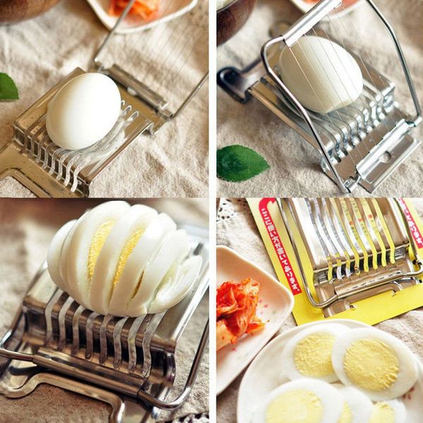 Stainless Steel Egg Slicer Cutter, Get Perfect Hard Boiled Eggs Slices Without The Mess