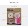 Motex E-303 PINK Emoticon Embossing Label Maker