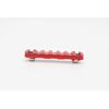 7 Slots mlok Picatinny/Weaver Rail Sections Red Anodized CNC Aluminum Mount Adapter Segment Mount