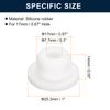 uxcell 8pcs White Plug Hole 16mm/0.63" Rubber Button Plug for Hole
