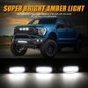 3x Front Grille Lighting Universal Car Led Light Kit Car Eagle Eye Light White