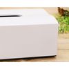 Ikeda 50372 Stylish Wave Tissue Box, White