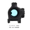 ZZ T2 Type Red Dot Sight, 0.8 inch (20 mm) Rail Compatible, Dat-Sight Airsoft Optical Sight (BK)