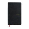 Daigo E8219 2025 Appointment Premium Weekly Notebook, One Week, Black, Begins December 2024