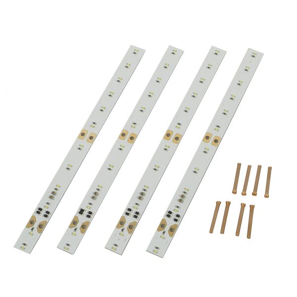 GreenMax 8462 N Gauge Indoor Lighting Unit, Narrow Width, White, 4 Pack