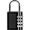 HRLORK Combination Padlock School Locker Lock Outdoor Weatherproof Digit Padlock Resettable Code Lock Black - 2 Packs