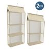 Multi-Layer Hanging Handbag Organizer for closet, 2 Pack Hanging Purse Organizer