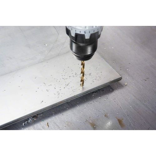 Bosch 2608585855 Professional HSS-Co Metal Drill Bit (stainless steel, 6 x 57 x 93 mm, accessory drill driver) , Gold