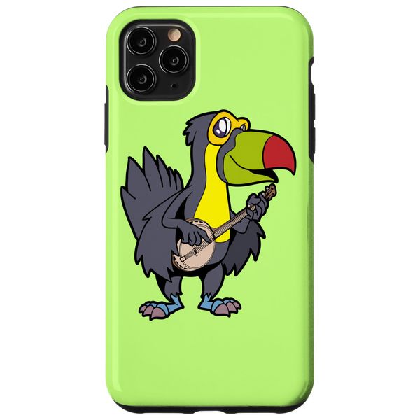 iPhone 11 Pro Max Comic toucan playing banjo Case