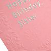 Hallmark Braille Birthday Card for Sister - Contemporary Patterned Design