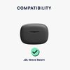 Kwmobile Earphone Case for JBL Wave Beam - Wireless Earbuds Silicone Drop Proof Black
