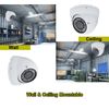 1080p Night Vision Dome Camera Audio Microphone Adapter Cable CCTV Security Kit