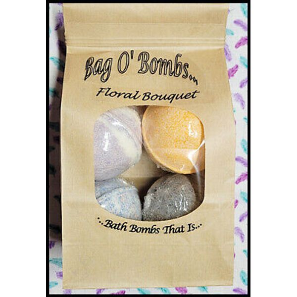 *NEW* Handmade 'Floral Bouquet' Relaxing Bathbombs(Lrg 4)! Bag O' Bombs! 21 oz