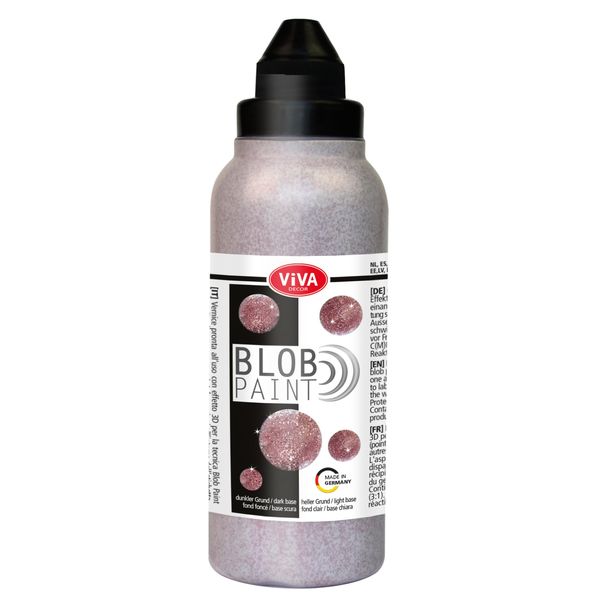 Viva Decor Blob Paint Glitter - Rose Gold 90ml