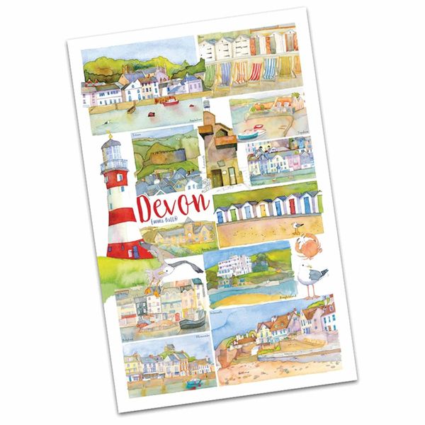 Emma Ball, Devon Tea Towel