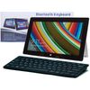 Navitech Black Slim Wireless Windows Bluetooth Keyboard Compatible With The Rasberry Pi Touch Screen