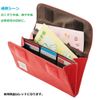 Lihit Lab A7701-3 Accordion Pouch, Small, Red