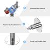 Sourcing Map 2Pcs Pipe Support Bracket, Stainless Steel, Wall Mount & Ceiling Mount, Adjustable Height 100-200mm, OD Pipe 32-34mm