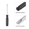 sourcing map Mini Slotted Screwdriver, 2.5mm Flat Head with Black Handle for Small Appliances, 5 Pcs