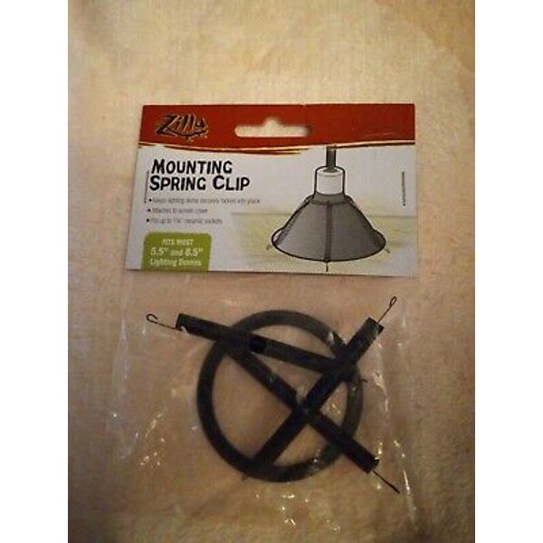 Zilla Reptile Terrarium Heat Lamps & Habitat Lighting Dome Spring Clip Metal NEW