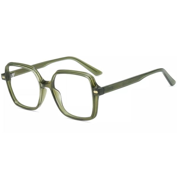 Firmoo Blaulicht Brille ohne Sehstärke Damen Herren Runde Blaulichtfilter Computer Brille TR90(Grün)