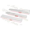 86" x 4" Universal Painted White Side Skirt Extension Rocker Splitters Lip 6pcs