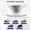 Moyidea Car Sun Shade Windshield Foldable Umbrella Reflective Sunshade for UV to