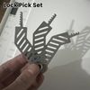 Comb Lock Pick Set,Folding Lock Picking Kit,Comb Teeth Pick Set,Key Decoder Lock Pick,Lock Picking Training Kit,Lock Picking Tools for Home,Portable Folding Multi Tool,Lockpicking Kit for Beginners