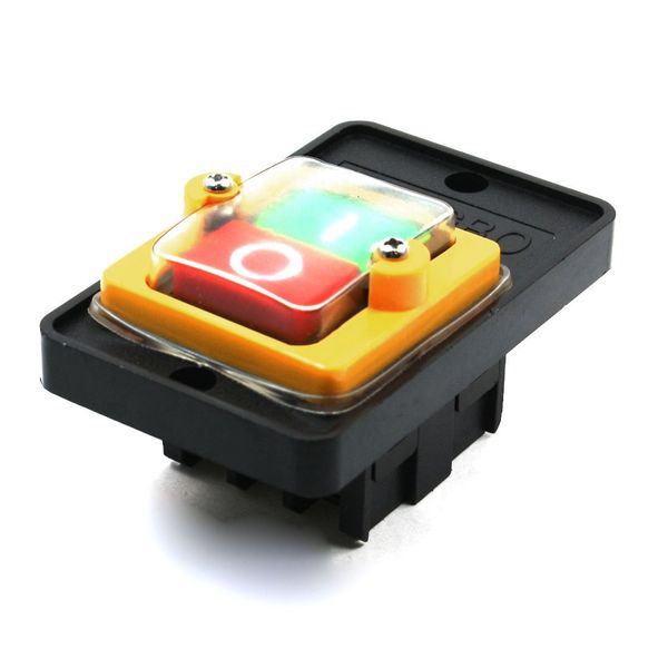 Sourcingmap® AC 220V/380V 10A On/Off Latching Start Stop Power Push Button Switch