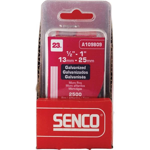 AccuSet A109809 Variety Pack 23-Gauge Galvanized Micro Pin (2,500 per Box)