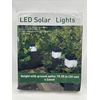 4 Pack LED Solar Pathway Lights w/Spike - Dawn Til Dusk, Waterproof  - Black