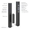 2 in 1 USB Type C Presentation Clicker with Laser Pointer, Wireless Presenter for PowerPoint Presentation PPT Clicker, 2.4GHz Presenter Remote Slide Advancer with Bright Red Laser Pointer