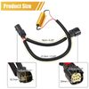 1 Pair Taillight Conversion Adaptor, Tail Light Conversion Harness LED Taillight Conversion Adaptor Wiring Connector for LTZ 2016‑2018